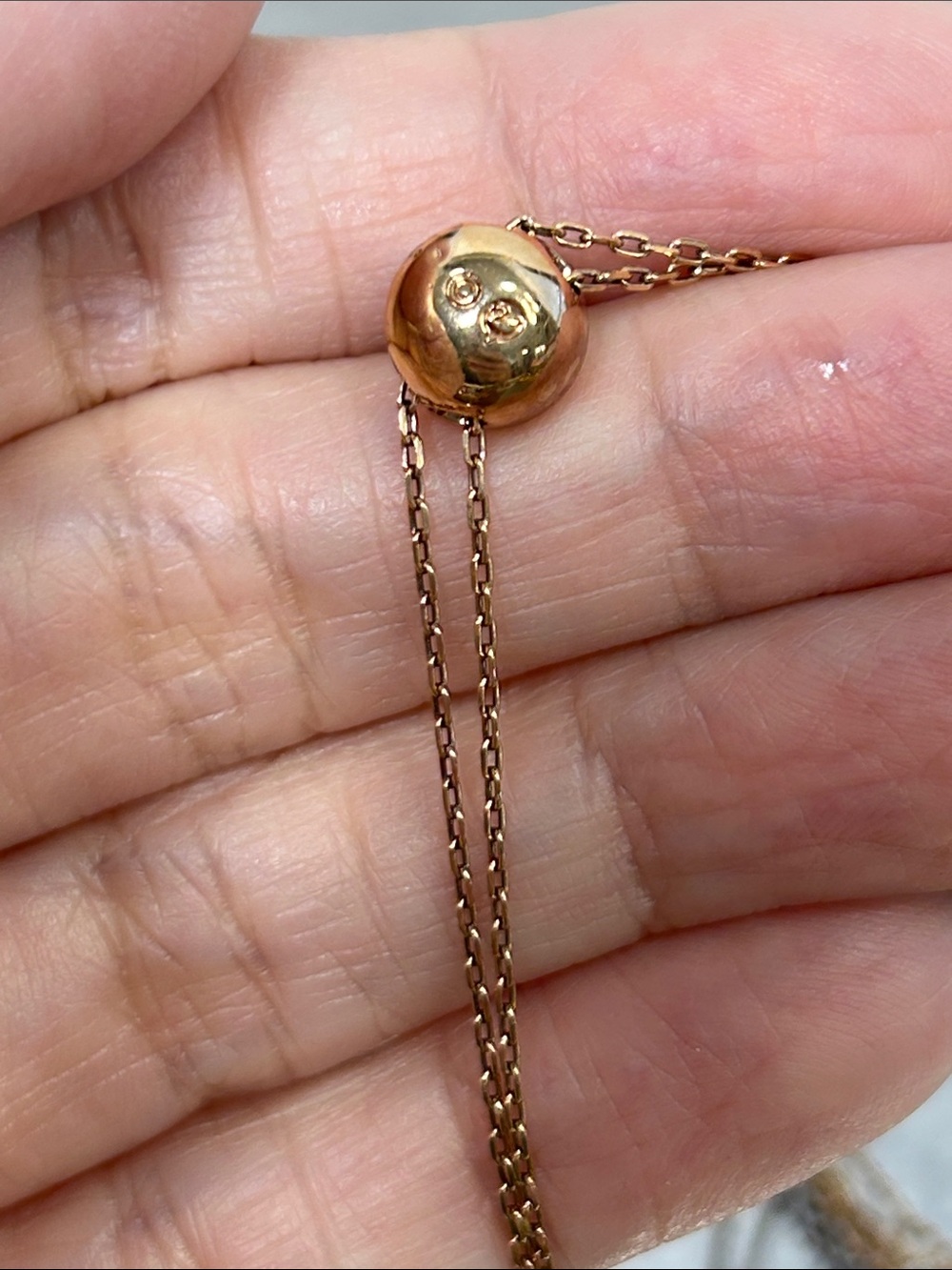 Swan Swarovski Rose Gold Lariat Necklace with Crystal and Glass Pearl Accents - Picture 6 of 7